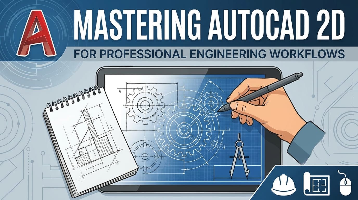Mastering AutoCAD 2D for Professional Engineering Workflows